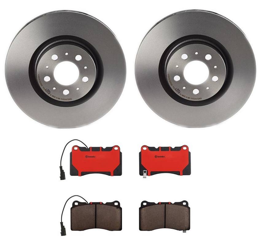 Volvo Brakes Kit - Brembo Pads and Rotors Front (330mm) (Ceramic) 30748957 - Brembo 3269322KIT